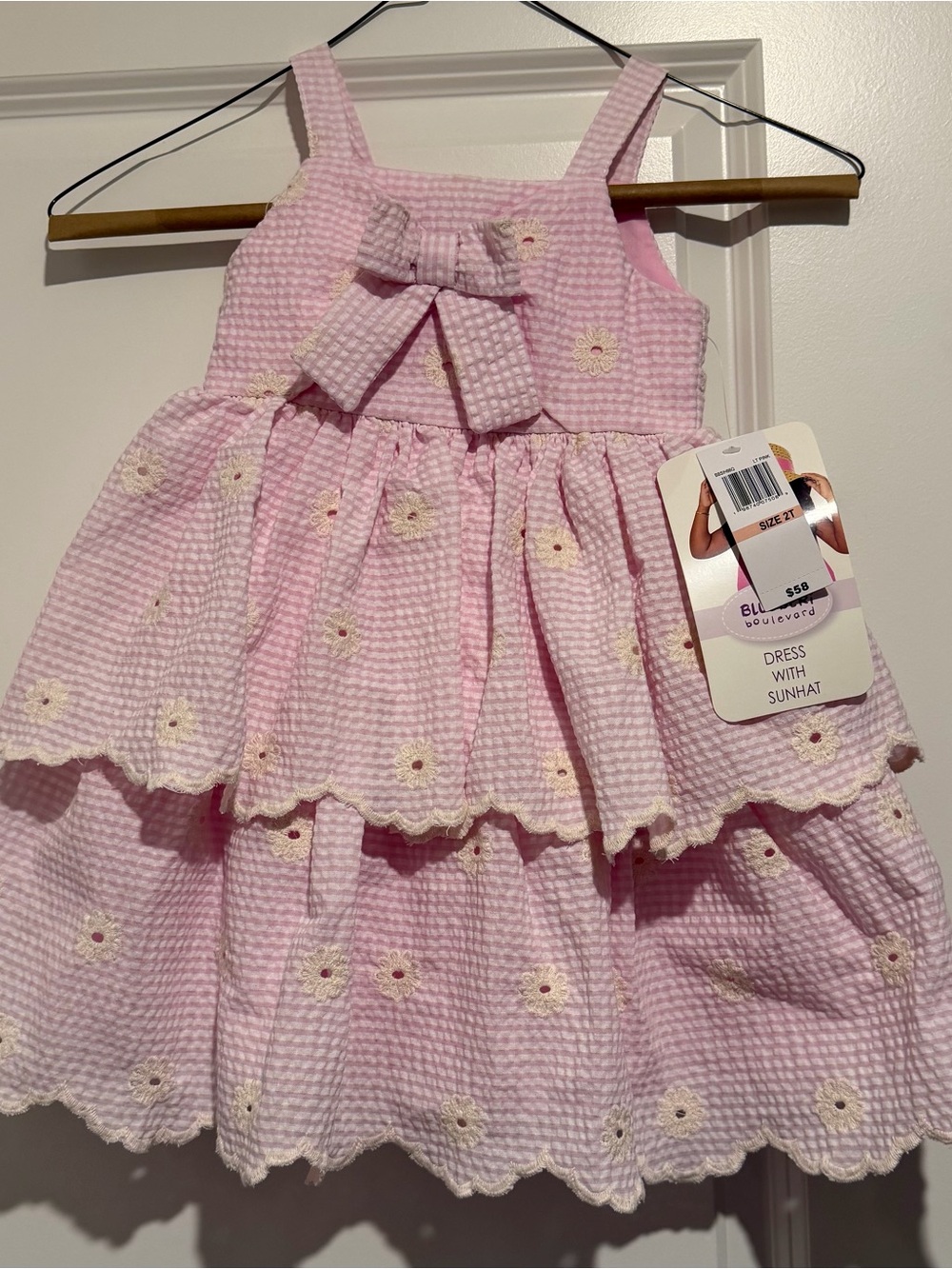 Blueberi Boulevard Pink Dress Label Detail